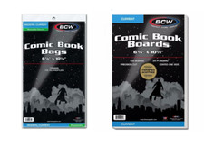 100 BCW Brand Resealable Bags 100 BCW Boards Combo Current Comic Size