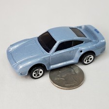 Hot Wheels 1996 #592 Porsche 930 Turbo Metallic Blue Chrome 5-Spoke Wheels