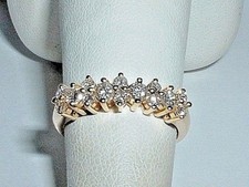 14K YELLOW GOLD DIAMOND WEDDING BAND RING