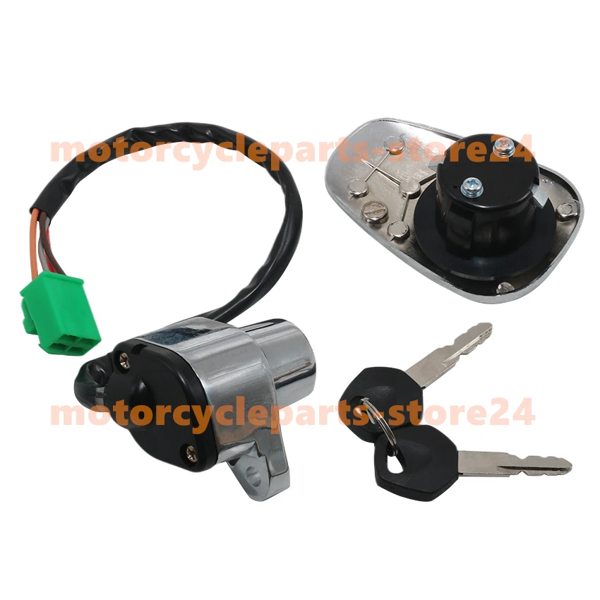 Interruptor de llave de encendido Juego de bloqueo de tapa de gas combustible para Suzuki VS800 Intruder 800 1992-04 Foto 2 de 4