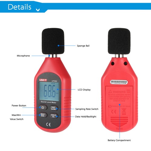 Digital Sound Level Meter Noise Measuring Decibel Tester 30-130dB U3Y5 - Picture 3 of 12