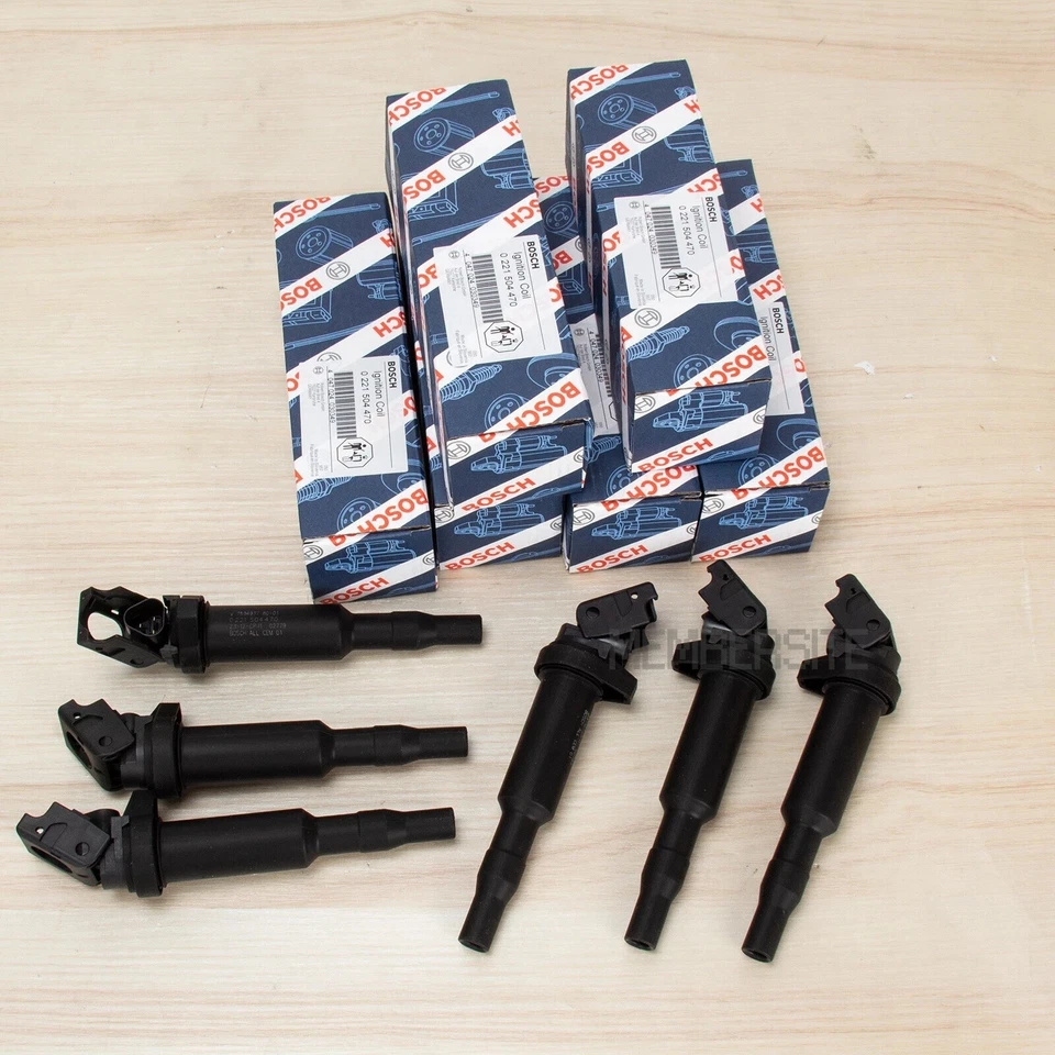 6X Ignition Coils 0221504470 For Bosch BMW E46 E60 E85 E90 535i 325i 330 328 525 Foto 4 de 4