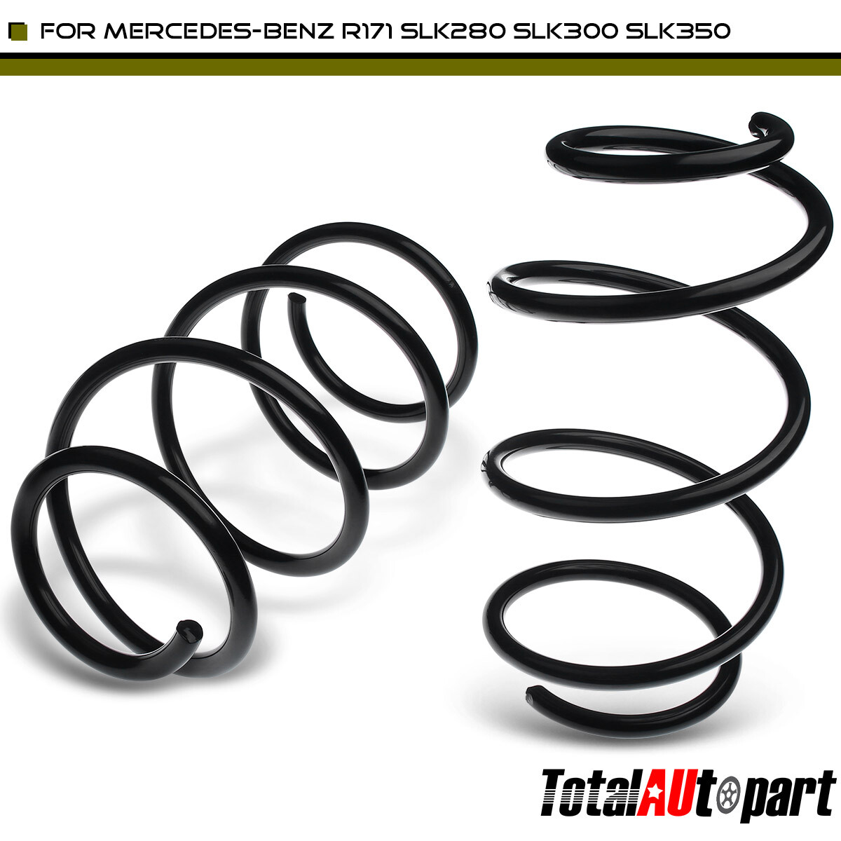 2Pcs Coil Springs Front Left & Right for Mercedes-Benz R171 SLK280 ...