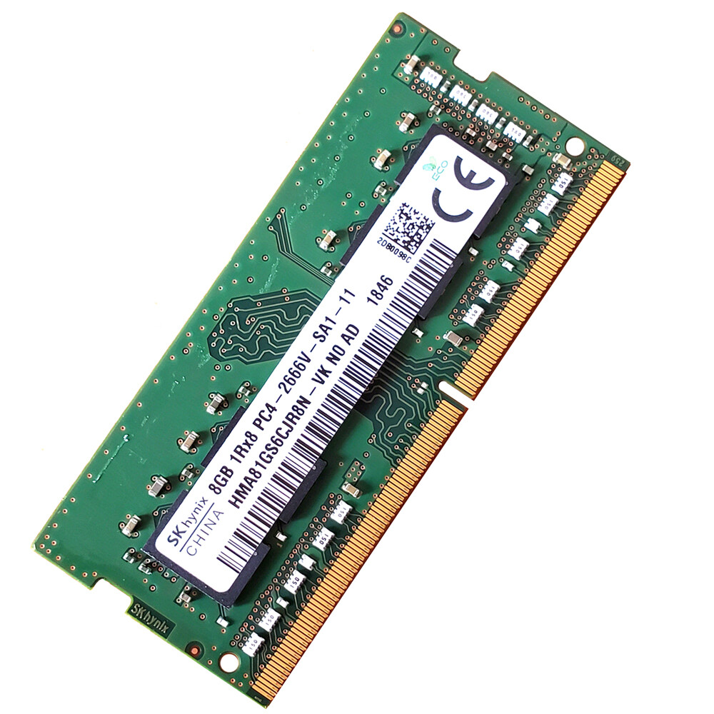SK hynix DDR4 2666MHz 8GB×2 SK Hynix 8GB 2666MHz DDR4 SODIMM RAM PC4-21300 1Rx8 1.2V Non- ECC