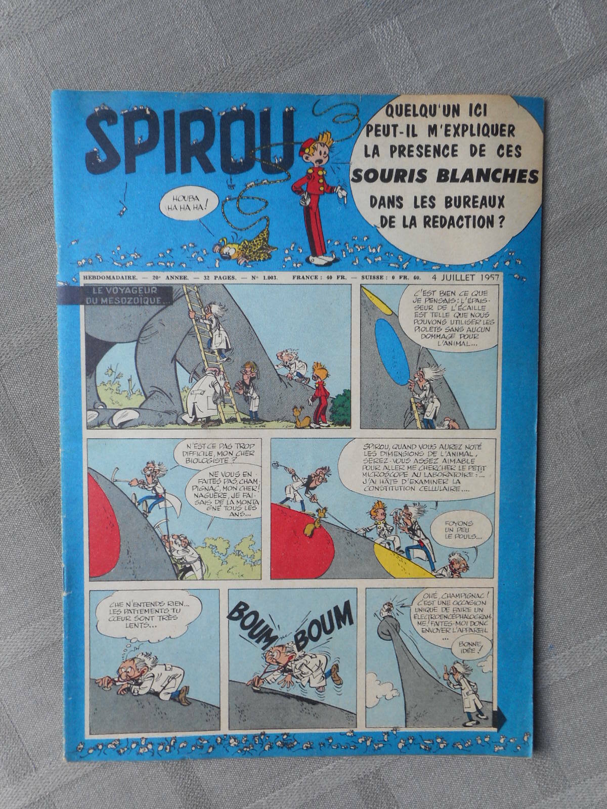 Hebdo Le Journal De Spirou N°1003 1957 Très Bon État