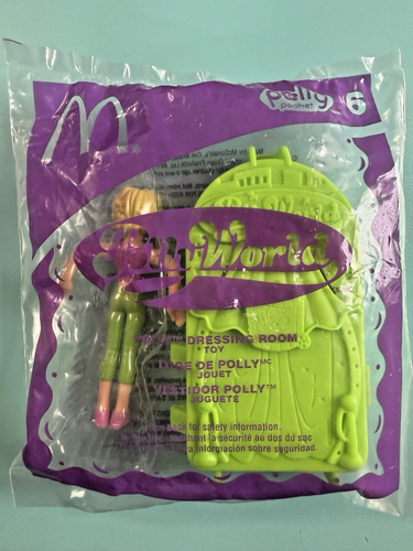 Polly Pocket World #6 Dressing Room McDonalds Happy Meal Toy 2006 Green NIP