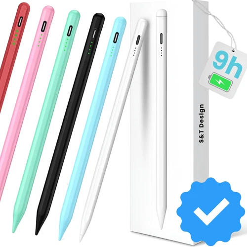 Apple Pencil Stift für iPad Stylus Pencil Schnelladen 2018-2024 Magnetisch Bunt