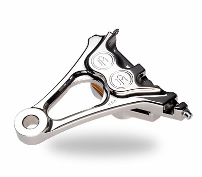 Performance Machine Rear Brake Integrated Caliper Harley Softail 08-14 Chrome