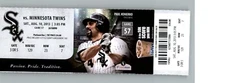 Minnesota Twins vs Chicago White Sox 8/10/2013 Full Ticket - Paul Konerko