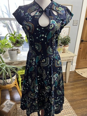 Dancing Days By Banned S Peacock Cut Out Dress NWT Retro Pin Up MODCLOTH Twirl