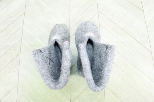 LL Bean Kids Gray Polyester Felt Replacement Warm Boot Liners Inserts Size 6 - Picture 8 of 10