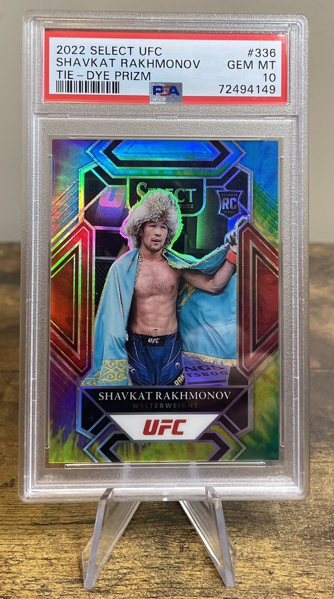 UFC　王者　アマンダ・ヌネス　ゴールドカード　psa10 PSA 10 2022 Select UFC Shavkat Rakhmonov Rookie Mezzanine #336 TIE