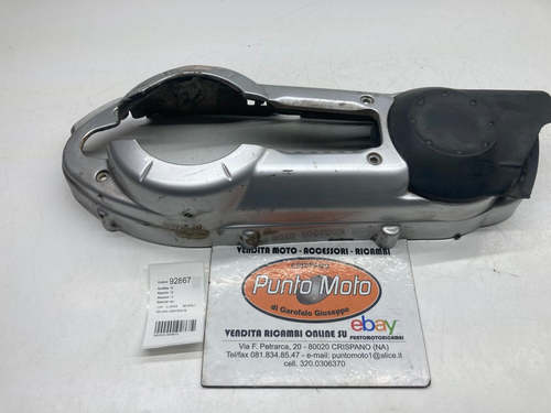 COPERCHIO CARTER TRASMISSIONE FRIZIONE PIAGGIO BEVERLY 500 2002-2006 CON GRAFFI - Foto 3 di 5