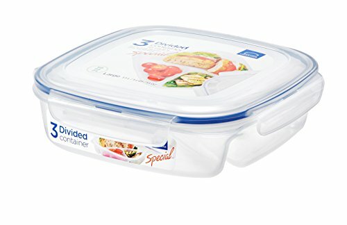 Lock & Lock hpl970 Scatola Lunch quadrata 1, 5L plastica trasparente (j5e)