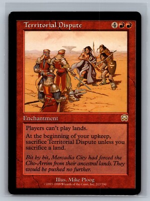 Magic MTG Mercadian Masques Territorial Dispute #217/350 Off Center MTG TCG CCG