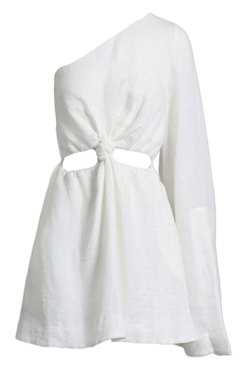 sheike one shoulder dress Kennedy Dress Limoncello | One Shoulder Dress