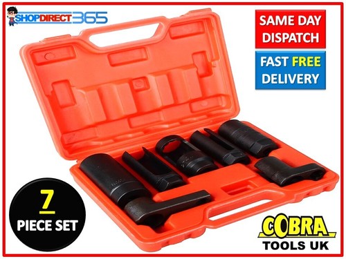 Labada Set Tools 7PC OXYGEN LAMBDA SENSOR SOCKET REMOVAL SET TOOL KIT ENGINE 22MM/27MM ...