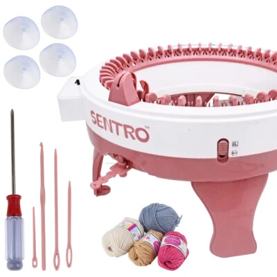 48 Needle Knitting Machine Round Hand Weaving Loom DIY Scarf Hat Kids Toy