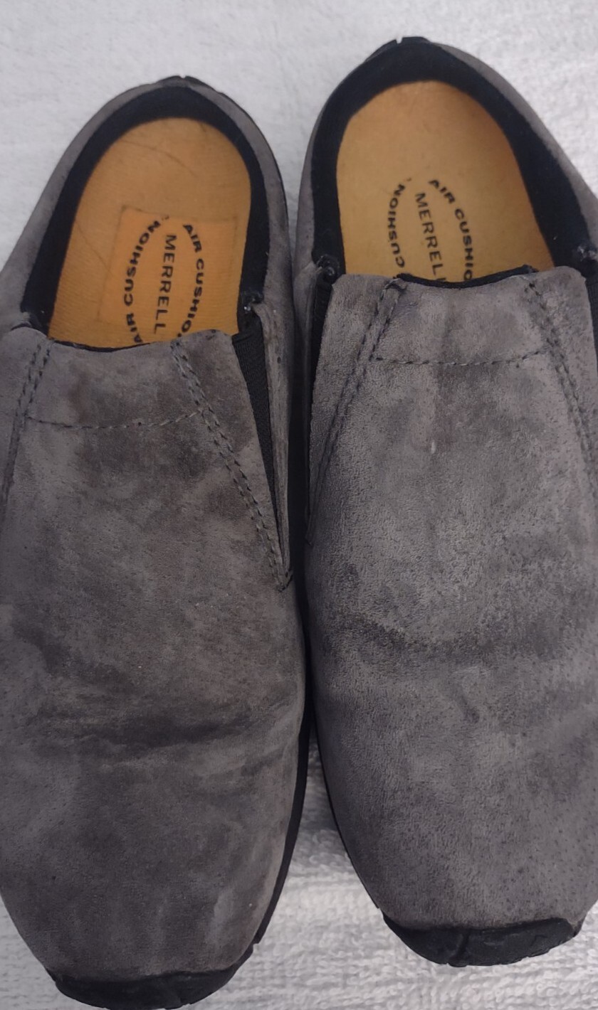 MERRELL Jungle Slide Pewter Gray Size Women Suede Mule Clog