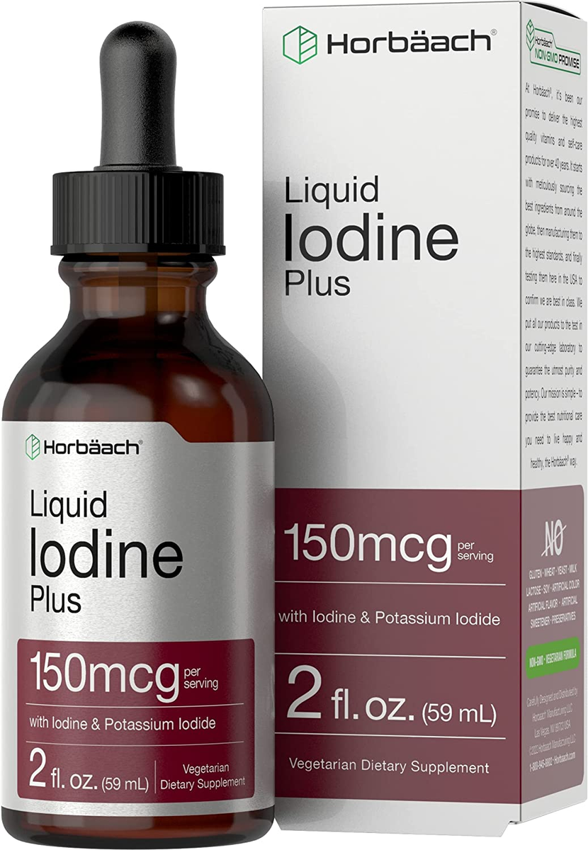 MINERAL IODINE DRINK 2L原液 ミネラル コロイドヨード水 Liquid Iodine Drops 2 fl oz 150mcg Iodine & Potassium Iodide