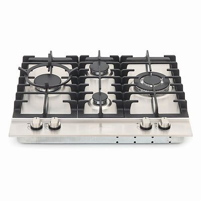 Kaiser Luxus Gaskochfeld 60cm Edelstahl Autark 3,8kW WOK 4 Flammig Er-Fl.Gas