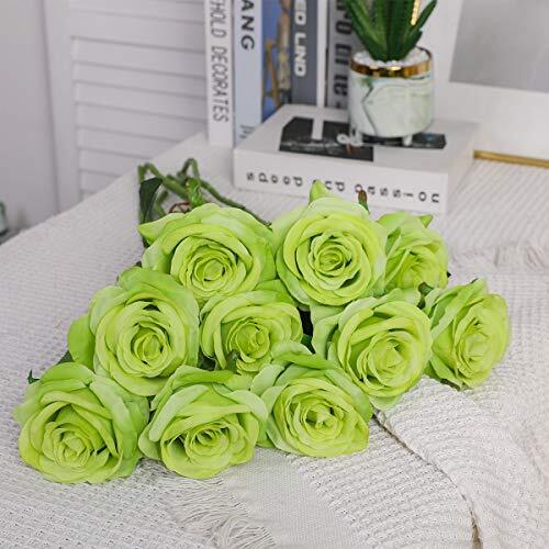 Artificial Silk Rose Flower Bouquet Lifelike Fake Rose for Wedding Home ...