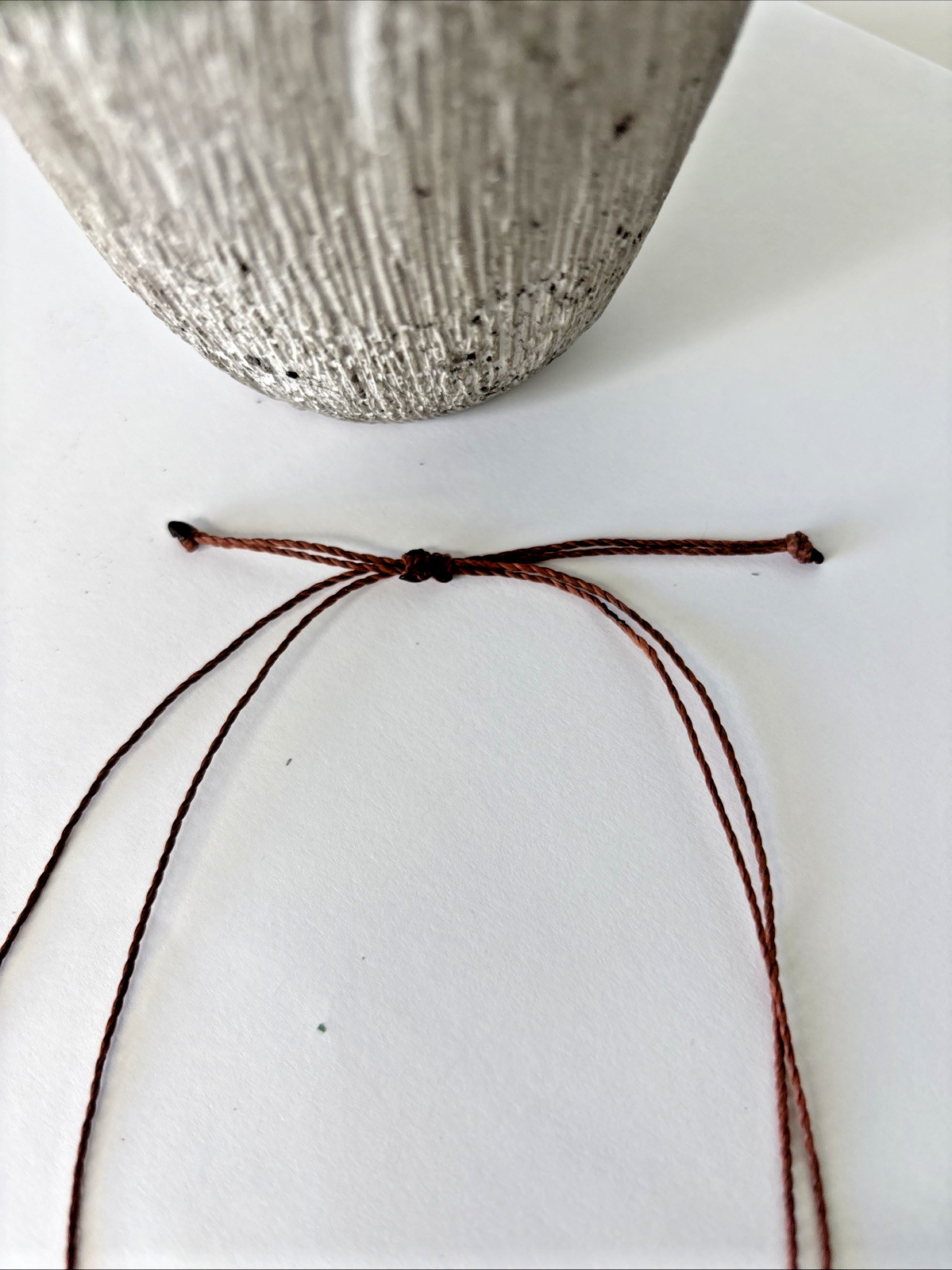 turquoise simple adjustable string necklace - image 5