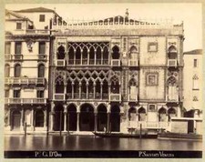 Salviati Venice Palazzo Ca' D'Oro Large albumen photo Great tonal range 1880 L86