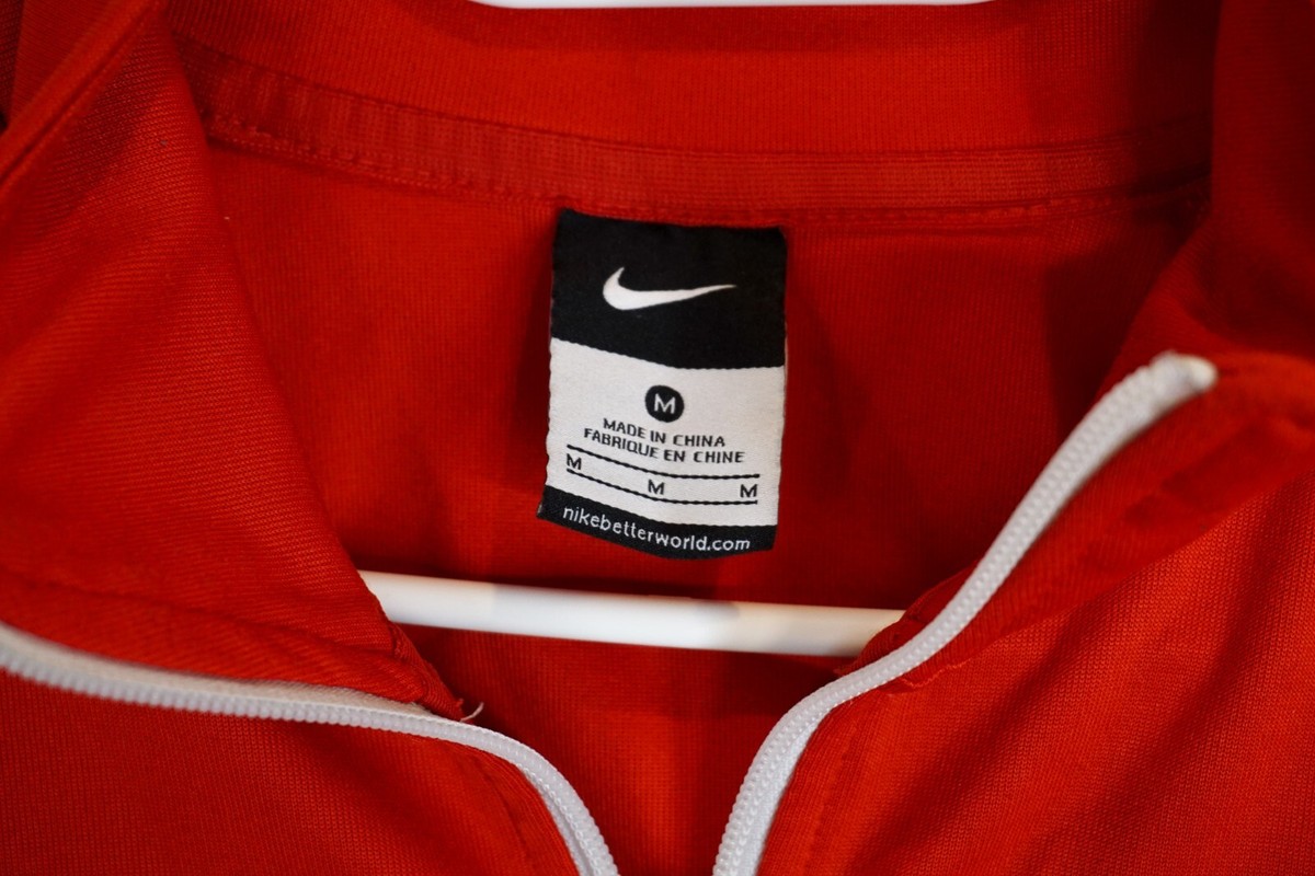 Nike England 2016 2017 Red Full Zip Track Jacket Men's Size M | eBay