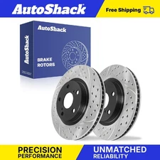Front Drilled Slotted Brake Rotors for Toyota RAV4 Camry Lexus ES350 2.5L