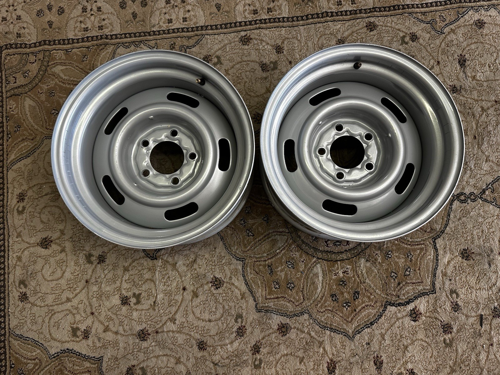 15x8 Rally Wheel Code Chart Pair Corvette Reproduction 15x8 Rally Wheel 4 1/4 Inch Backspace Nice ...