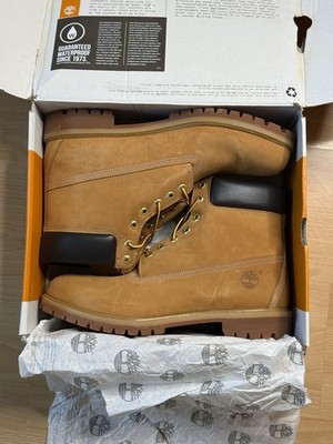 Timberland 6 Inch Boot Wheat Nubuck Classic Waterproof Premium Men's US 14 M