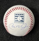 Cal Ripken Jr SIGNED Autograph HOF LOGO OMLB Baseball FANATICS COA Pearl White !