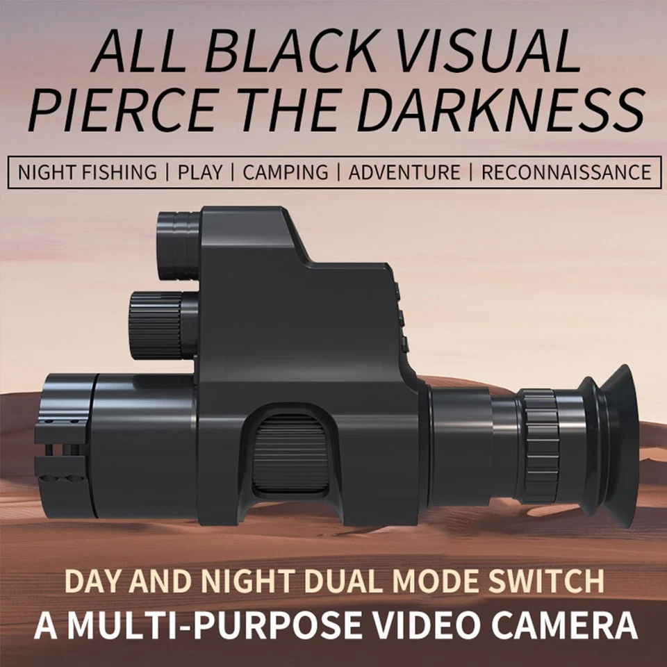 Mira telescópica infrarroja 1080P 850nm 4X zoom digital visión nocturna monocular Foto 4 de 4
