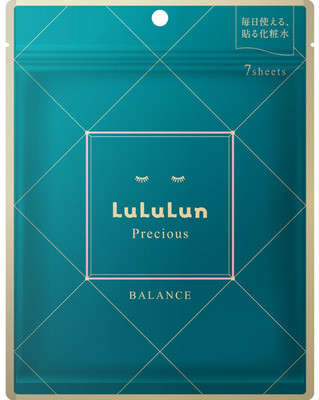 LuLuLun Precious GREEN Face Mask 7 Sheets Japanese Daily Skincare Japan DDP