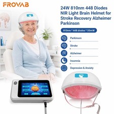 810nm Helmet 448 Diodes w/Touchscreen for Parkinson MS Fibromyalgia Depression