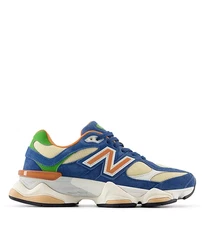 [BEST PRICE] New Balance Men's 9060 Low Top Sneakers, Blue/Orange (Authentic)