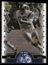 2005 Upper Deck Legends Tom Mack Auto Los Angeles Rams #20