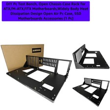 DIY Pc Bench, Open Chassis Case Rack for ATX/M-ATX/ITX Motherboards,Widely B...