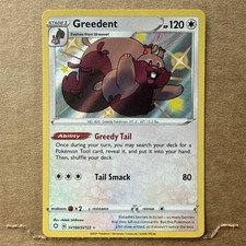 shiny greedent pokemon card Fusion Strike V #257 (Alternate Full Art) Colorless Ability Greedy Tail Once during your turn Greedent (Shiny) - SV100/SV122
