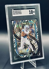 2024 Select - Brian Branch - Zebra Shock Prizm #129 - Detroit Lions - SGC 10 GM