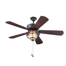  Merrimack II 52-in Matte Bronze LED Indoor/Outdoor Ceiling Fan with Light Kit 