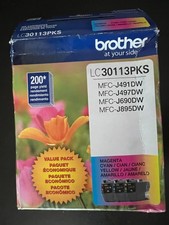 Brother LC30113PKS CMY Color Ink Cartridge - 3-Pack 1550/OB