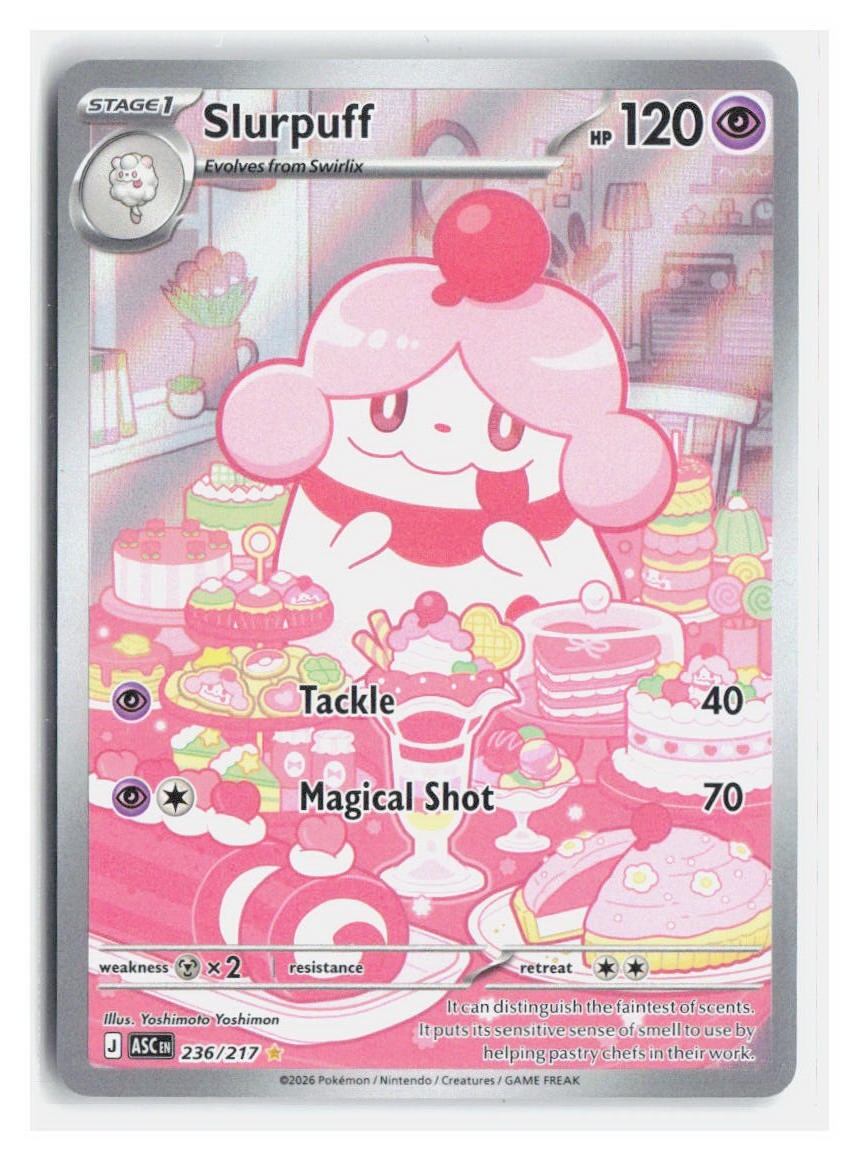 Pokemon TCG Ascended Heroes Slurpuff - 236/217 Illustration Rare