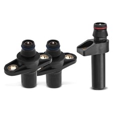 3-PC Engine Camshaft Crankshaft Position Sensors Compatible with Mercedes