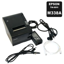Epson TM-T88VI  M338A Thermal Receipt Printer USB, Serial and Ethernet -Complete