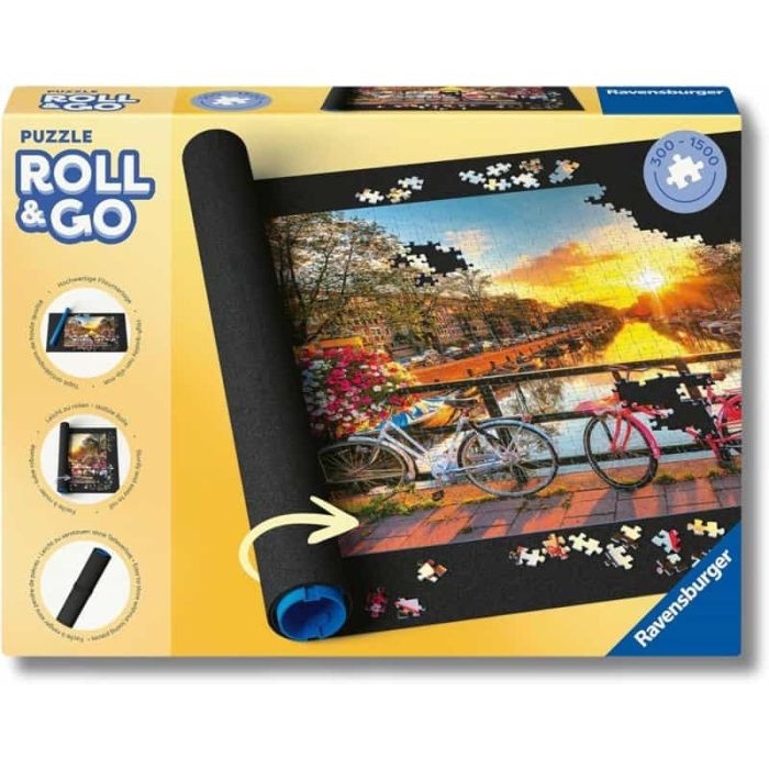 Merchandising Ravensburger: Roll Your Puzzle - Tappetino E Tubo Per Riporre Puzz - Immagine 3