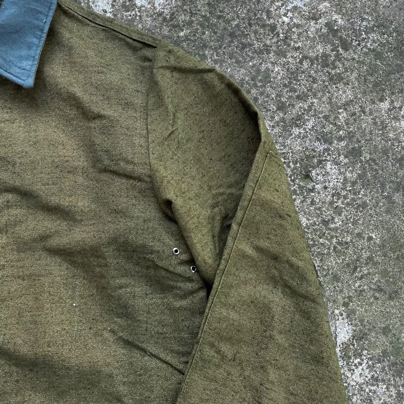 Vintage 60s 70s unworn ussr soviet welder miner brezent heavy work jacket - product detail image 4