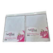 Set Of 2 Packs Of  Art Foam Paper From Heartfelt Creations 1 Pack Unused