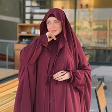 2Pcs Sets Women Abaya Kaftan Prayer Causal Pants Turkey Large Overhead Headscarf